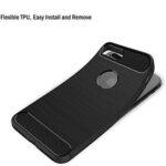 Coque Techsuit Carbon Silicone pour iPhone 7 Plus - Black – Image 5
