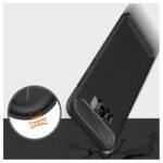 Coque Techsuit Carbon Silicone pour Samsung Galaxy S8 Plus - Black – Image 2