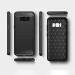 Coque Techsuit Carbon Silicone pour Samsung Galaxy S8 Plus - Black – Image 6