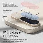 Lot de 3 protections d'objectif Ringke Camera Protector Glass pour Google Pixel 9 - Clear – Image 5