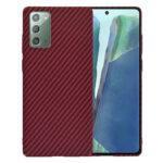 Coque Techsuit Carbonite FiberShell pour Samsung Galaxy Note 20 4G / Note 20 5G - Red