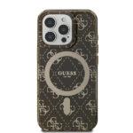 Coque Guess IML 4G Background MagSafe pour iPhone 16 Pro - Brown – Image 3