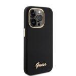 Coque Guess Silicone Logo Strass 4G pour iPhone 15 Pro - Black – Image 4