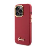 Coque Guess Silicone Logo Strass 4G pour iPhone 15 Pro - Red – Image 4