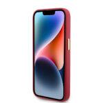 Coque Guess Silicone Logo Strass 4G pour iPhone 15 Pro - Red – Image 3