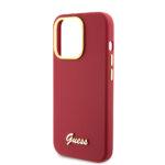 Coque Guess Silicone Logo Strass 4G pour iPhone 15 Pro - Red – Image 5