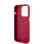 Coque Guess Silicone Logo Strass 4G pour iPhone 15 Pro - Red – Image 6