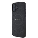 Coque Guess Saffiano Peony Classic Logo MagSafe pour iPhone 16 - Black – Image 4