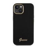 Coque Guess Silicone Logo Strass 4G pour iPhone 15 - Black – Image 2