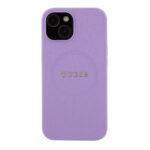 Coque Guess Saffiano MagSafe pour iPhone 15 - Purple – Image 3