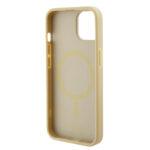 Coque Guess Saffiano MagSafe pour iPhone 15 Plus - Gold – Image 6