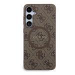 Coque Guess 4G Collection Leather MagSafe pour Samsung Galaxy S24 Plus - Brown – Image 3