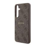 Coque Guess 4G Collection Leather MagSafe pour Samsung Galaxy S24 Plus - Brown – Image 5