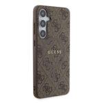 Coque Guess 4G Collection Leather MagSafe pour Samsung Galaxy S24 Plus - Brown – Image 4