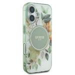Coque Guess IML Flower & Tonal Circle MagSafe pour iPhone 16 Plus - Green – Image 4