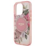 Coque Guess IML Flower & Tonal Circle MagSafe pour iPhone 16 Pro Max - Pink – Image 5