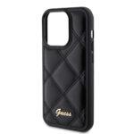 Coque Guess Quilted Metal Logo pour iPhone 15 Pro Max - Black – Image 5