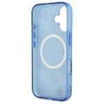 Coque Guess IML Peony On 4G Background MagSafe pour iPhone 16 - Blue – Image 6