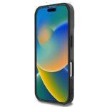 Coque Guess IML Peony On 4G Background MagSafe pour iPhone 16 - Black – Image 2