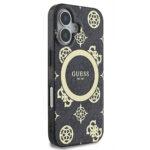 Coque Guess IML Peony On 4G Background MagSafe pour iPhone 16 - Black – Image 4