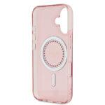 Coque Guess IML Rhinestones MagSafe pour iPhone 16 - Pink – Image 6