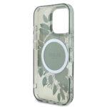 Coque Guess IML Flower & Tonal Circle MagSafe pour iPhone 16 Pro - Green – Image 6