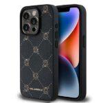 Coque Karl Lagerfeld Leather MagSafe pour iPhone 15 Pro - Karl Head