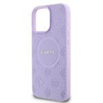 Coque Guess Saffiano Peony Classic Logo MagSafe pour iPhone 16 Pro - Purple – Image 4