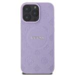 Coque Guess Saffiano Peony Classic Logo MagSafe pour iPhone 16 Pro - Purple – Image 2