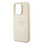 Coque Guess Saffiano MagSafe pour iPhone 15 Pro - Gold – Image 4