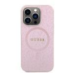 Coque Guess Saffiano MagSafe pour iPhone 15 Pro - Pink – Image 2