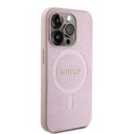 Coque Guess Saffiano MagSafe pour iPhone 15 Pro - Pink – Image 3