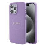 Coque Guess Saffiano MagSafe pour iPhone 15 Pro Max - Purple