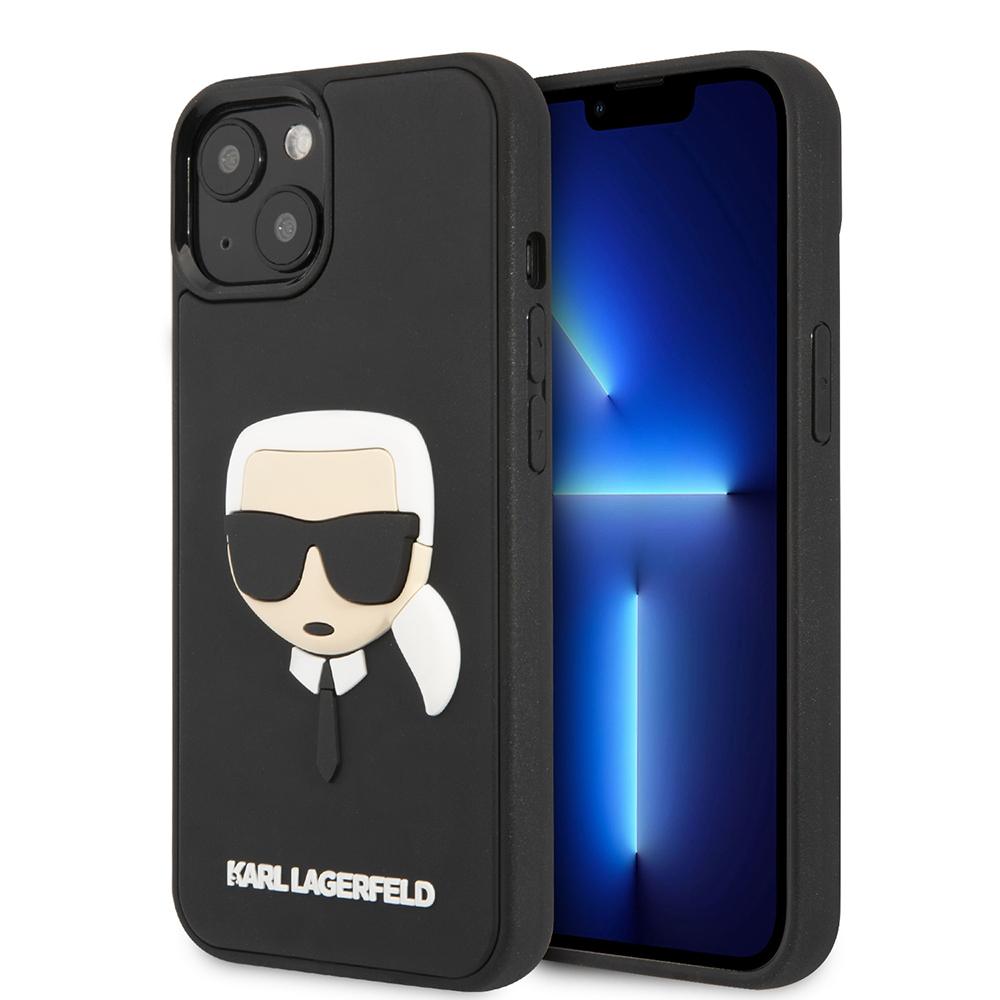 1588207 Coque Karl Lagerfeld 3D Design pour iPhone 14 Plus - Rubber Karl`s Head – Image 1