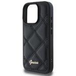 Coque Guess Quilted Metal Logo pour iPhone 16 Pro - Black – Image 3