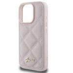 Coque Guess Quilted Metal Logo pour iPhone 16 Pro Max - Pink – Image 5