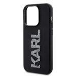 Coque Karl Lagerfeld 3D Design pour iPhone 15 Pro - Rubber Glitter Logo – Image 2