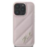 Coque Karl Lagerfeld Diagonal Quilted Script pour iPhone 16 Pro Max - Pink – Image 3