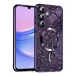 Coque Techsuit Luxury Glitter MagSafe pour Samsung Galaxy A15 4G / A15 5G - Deep Purple