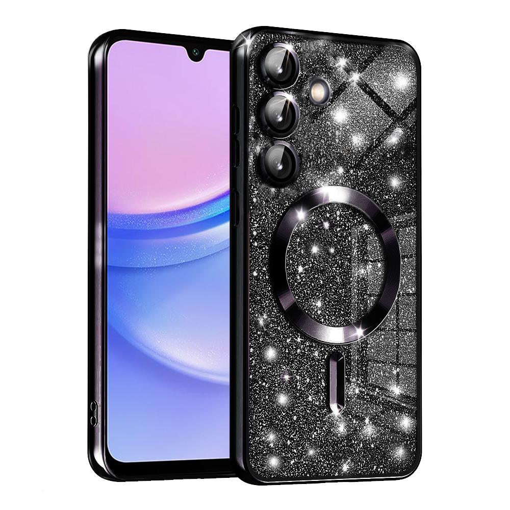 1620997 Coque Techsuit Luxury Glitter MagSafe pour Samsung Galaxy A15 4G / A15 5G - Black – Image 1