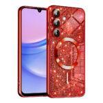 Coque Techsuit Luxury Glitter MagSafe pour Samsung Galaxy A15 4G / A15 5G - Red