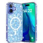 Coque Techsuit Sparkly Glitter MagSafe pour iPhone 16 Plus - Blue