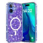 Coque Techsuit Sparkly Glitter MagSafe pour iPhone 16 Plus - Purple