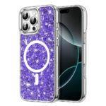 Coque Techsuit Sparkly Glitter MagSafe pour iPhone 16 Pro - Purple
