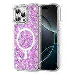 Coque Techsuit Sparkly Glitter MagSafe pour iPhone 16 Pro - Magenta