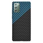 Coque Techsuit Carbonite FiberShell pour Samsung Galaxy Note 20 4G / Note 20 5G - Blue Pulse – Image 3