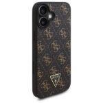 Coque Guess Hardcase 4G Triangle Metal Logo pour iPhone 16 - Black – Image 4