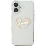 Coque Guess Hardcase IML Heart pour iPhone 16 Plus - Clear – Image 3