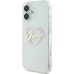 Coque Guess Hardcase IML Heart pour iPhone 16 - Clear – Image 5