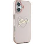 Coque Guess Hardcase IML Heart pour iPhone 16 - Pink – Image 4